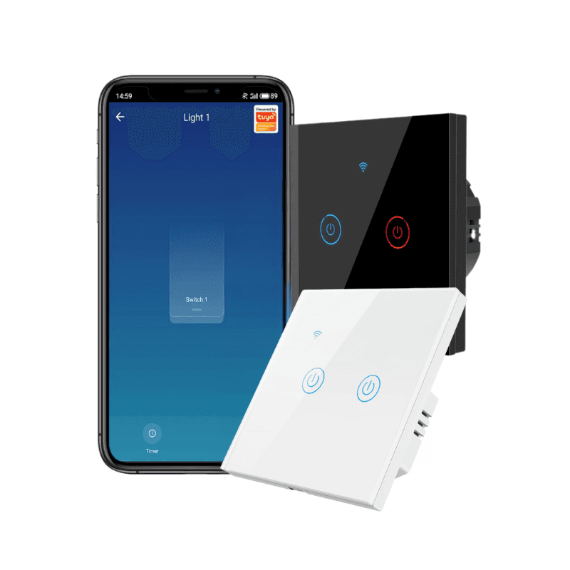 Two Gang Smart Tuya WiFi Smart Switch Ds102