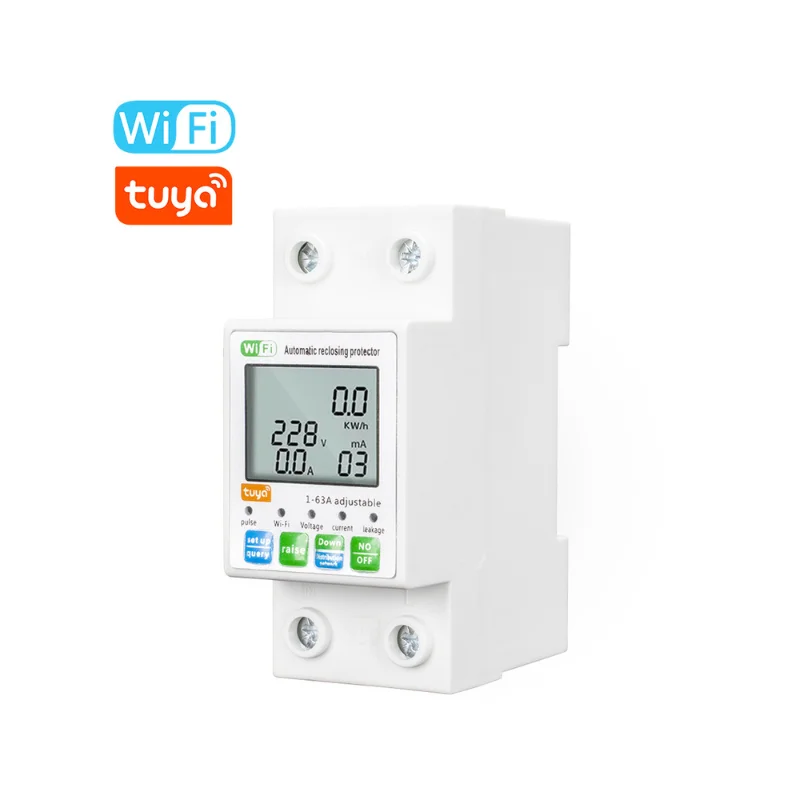 63A WIFI Smart Energy Meter Kwh Metering Circuit Breaker