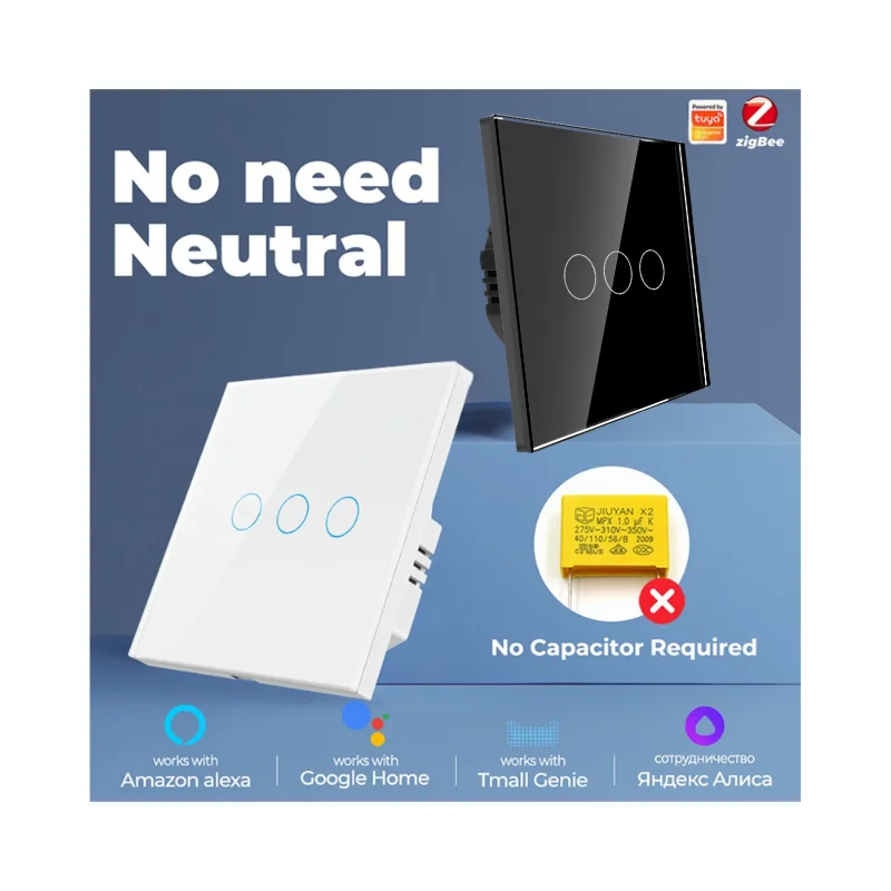 Three Gang Tuya Zigbee Smart Switch Ds103Z