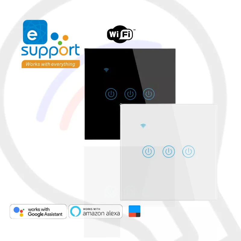 Three Gang Wifi RF 433MHz Ewelink App Smart Switch