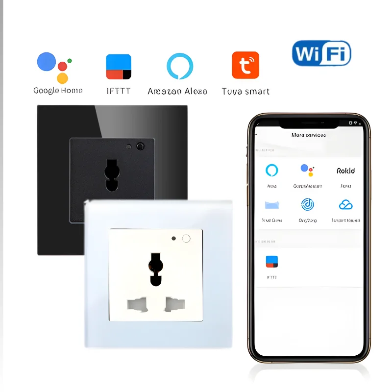 Tuya Single Wall Wifi Socket Type 1