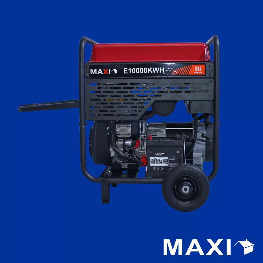 Maxi Generator 12.5kVa | 10kW | with Key & Wheels (E10000KWH)