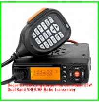 Baojie BJ-218 Long Range Mini Car Mobile 25W Dual Band VHF/UHF Radio Transceiver