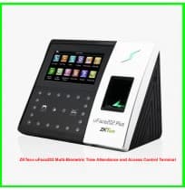 ZKTeco uFace202 Multi-Biometric Time Attendance and Access Control Terminal