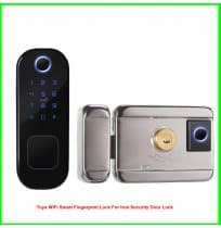 Tuya WiFi Smart Fingerprint Lock For Iron Security Door Lock