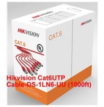 Hikvision Cat6 UTP Cable-DS-1LN6-UU-1000ft