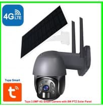 Tuya 3.0MP 4G Smart Camera with 8W PTZ Solar Panel
