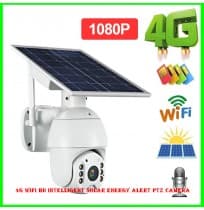Solar Power Wireless Outdoor 4G PTZ Camera