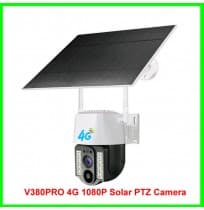 V380PRO 4G 1080P Solar PTZ Camera -Support PC Software