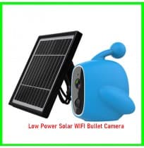 Low Power Solar WIFI Bullet Camera