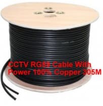 CCTV RG59 Cable With Power 100% Copper 305M