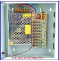 9 Way 12V DC 10 Amp Power Supply