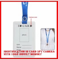 Identification-ID Card Spy Camera with 16gb inbuilt memory