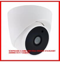 Winpossee 3.6mm AHD Full Colour Starlight Indoor CCTV Camera